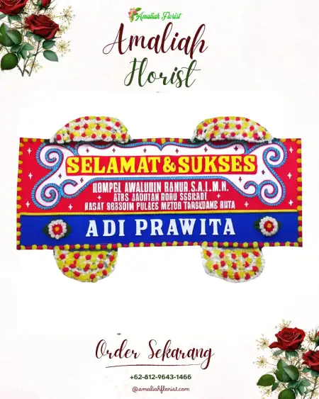 Papan Bunga Ucapan Selamat Wonosido
